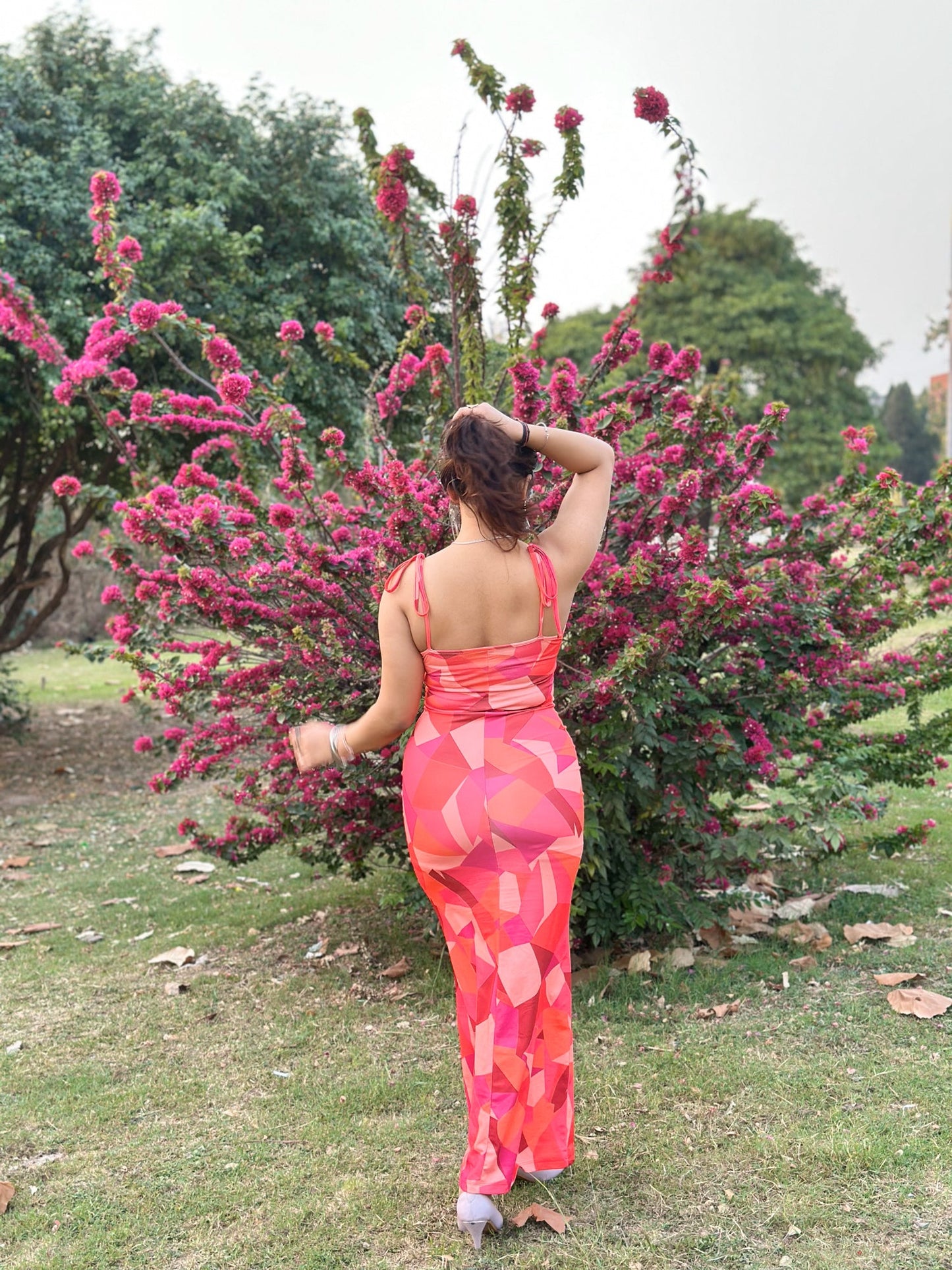 Women Bodycon Multicolor Dress