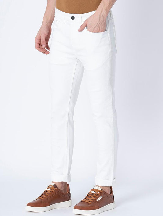 Classic White High-Rise Jeans