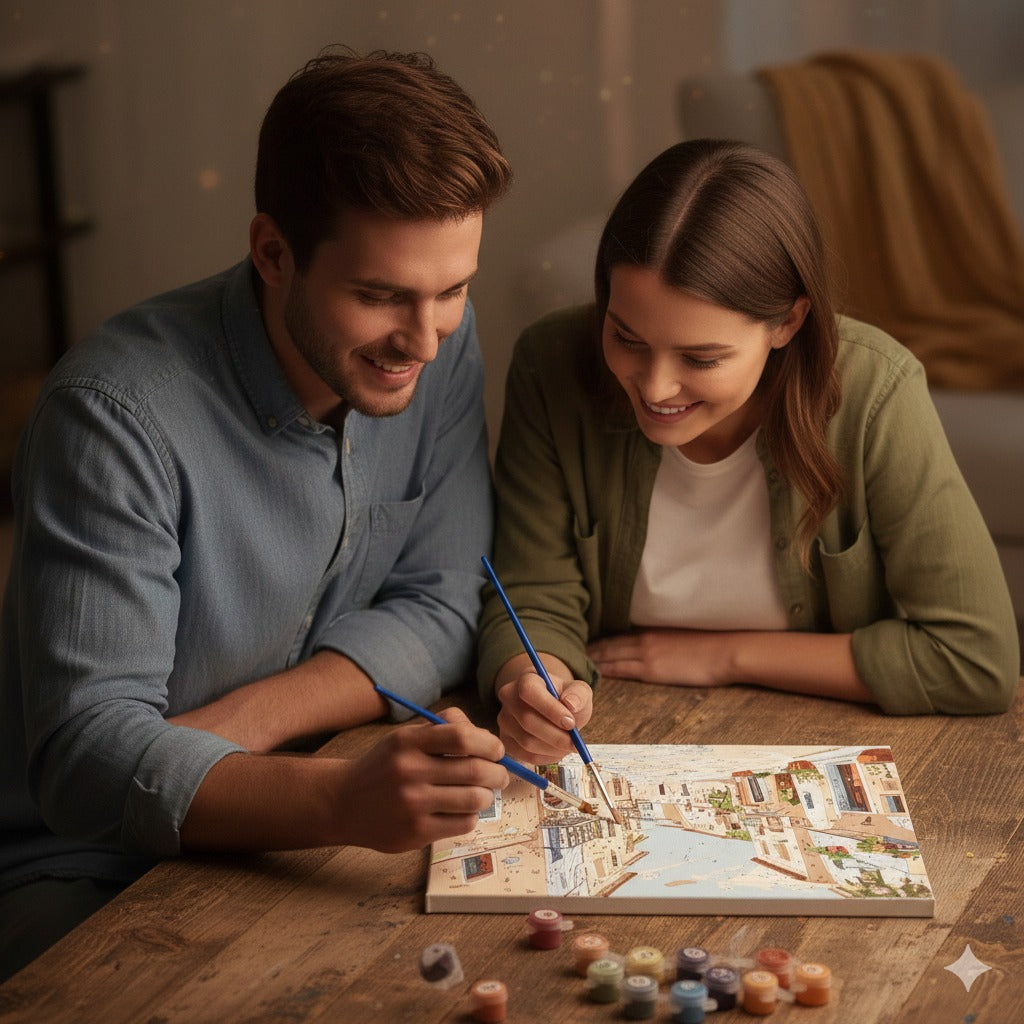 Sun-Drenched Mediterranean Escape | Premium Paint by Numbers Kit