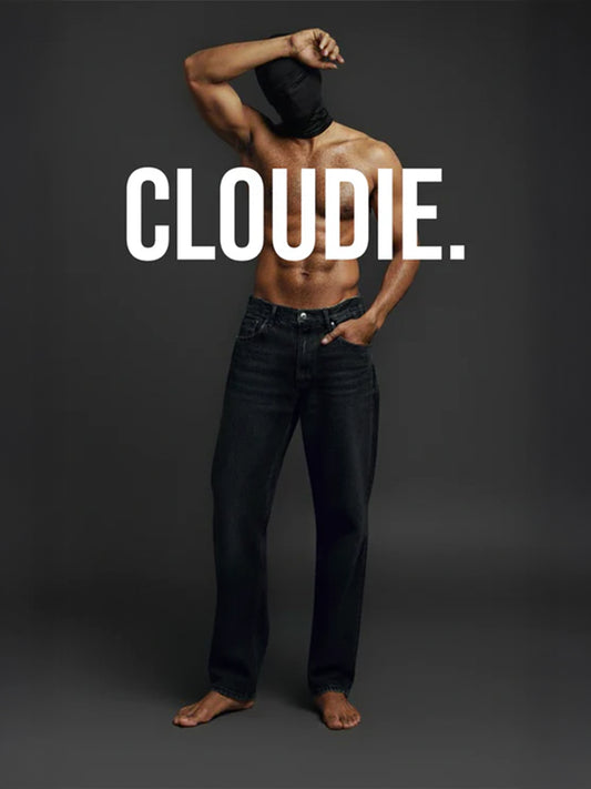 Men's Vintage Black Straight-Leg Denim