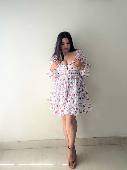 Cheekee's Bold & Beautiful Fit & Flare Multicolor Dress