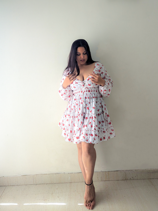 Cheekee's Bold & Beautiful Fit & Flare Multicolor Dress