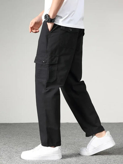 New Style Casual Long Trousers Multiple Pockets
