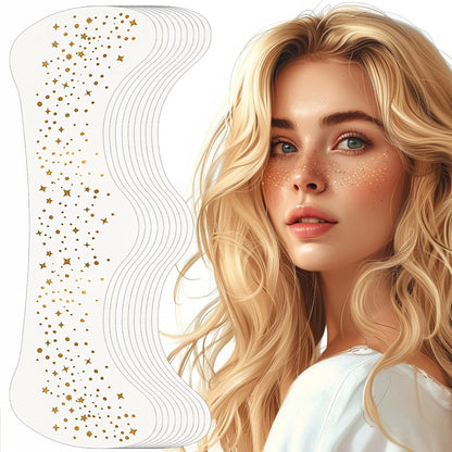 Cheekee Glitter Freckles | Gold Sparkle Face Tattoo Patch (1 Pc)