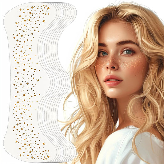 Cheekee Glitter Freckles | Gold Sparkle Face Tattoo Patch (1 Pc)