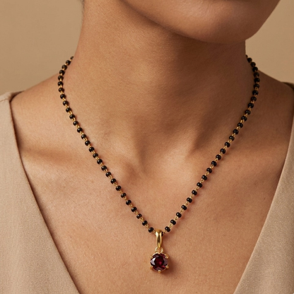 Bandhan Garnet Mangalsutra