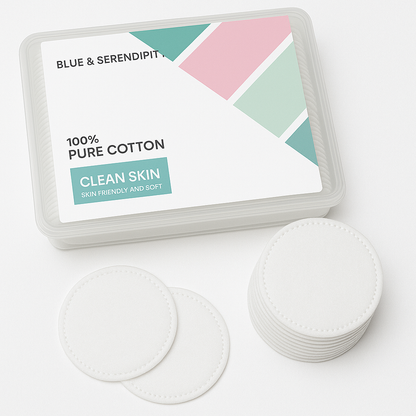 CALIN 100% Pure Cotton Pads – Ultra-Soft, Lint-Free, Skin-Friendly Makeup & Skincare Essentials