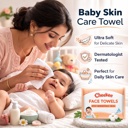 Cloudie Face Towels – Ultra-Soft, Vegan, Dermatologist-Tested. (Pack of 2)