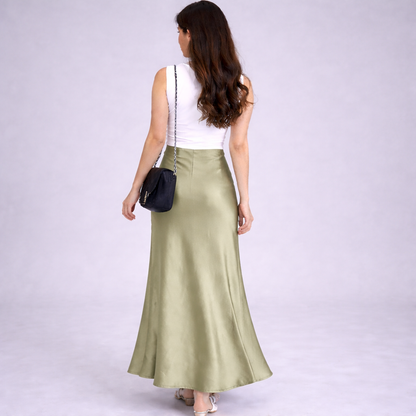 Cheekee Premium Satin Maxi Skirt
