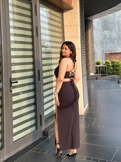 cheekee black bodycon dress
