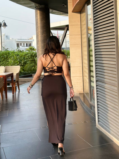 cheekee black bodycon dress