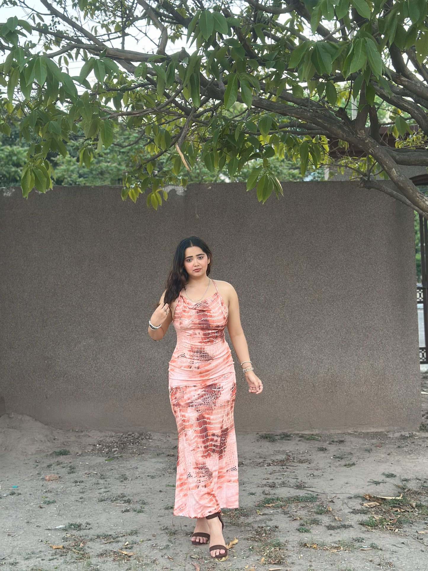 Cheekee Sleek & Stunning Women's Multicolor Bodycon  Dress