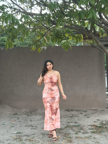 Cheekee Sleek & Stunning Women's Multicolor Bodycon  Dress