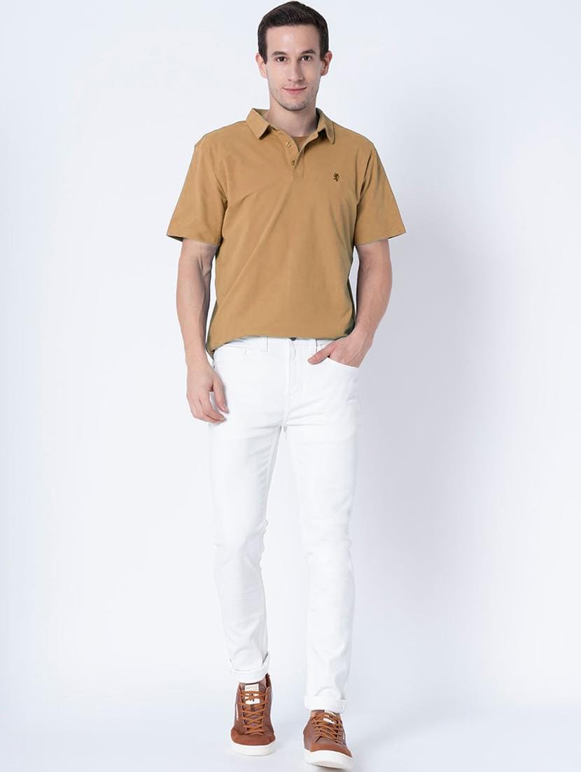 Classic White High-Rise Jeans