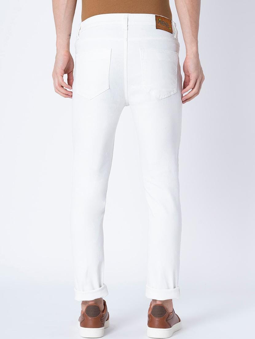 Classic White High-Rise Jeans