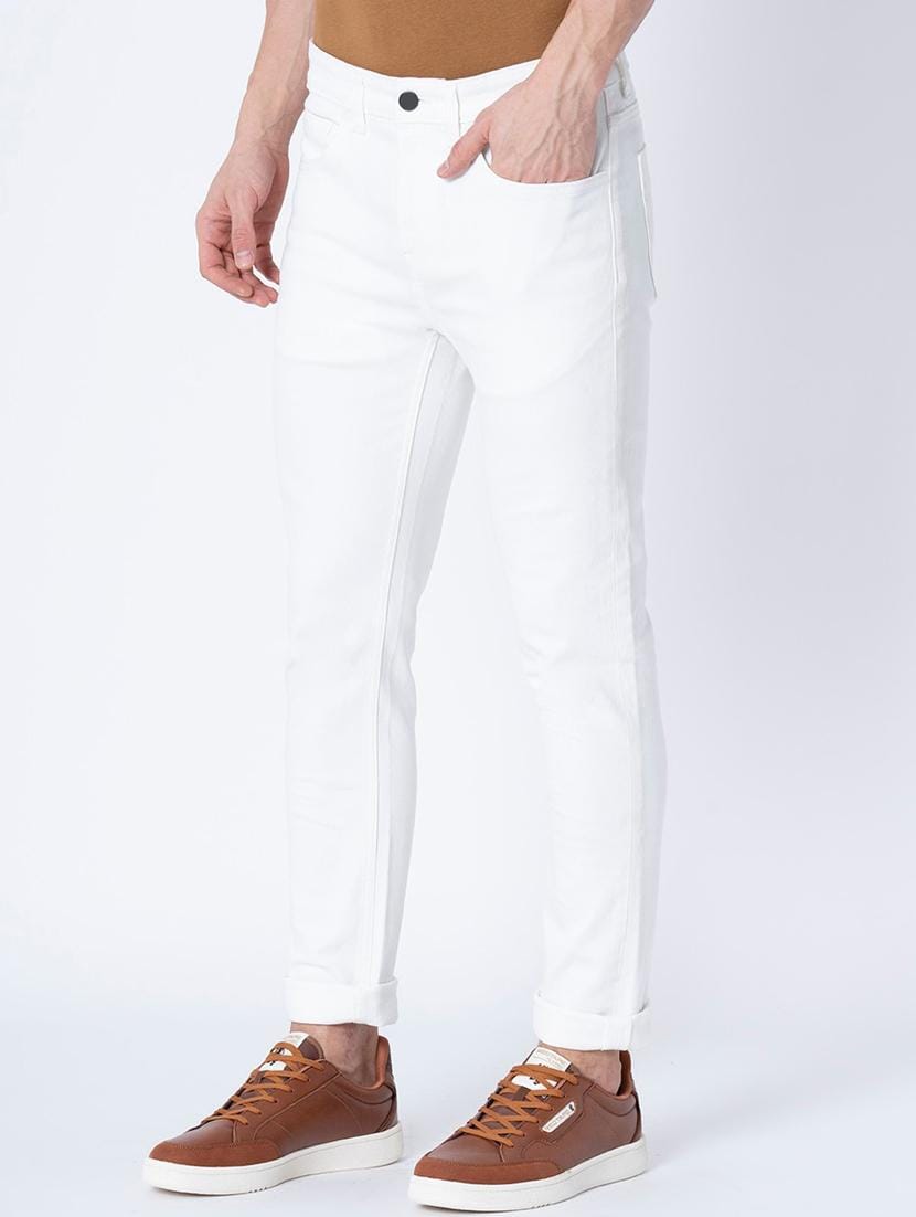 Classic White High-Rise Jeans