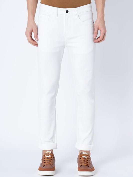 Classic White High-Rise Jeans