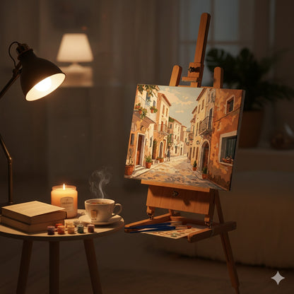 Sun-Drenched Mediterranean Escape | Premium Paint by Numbers Kit